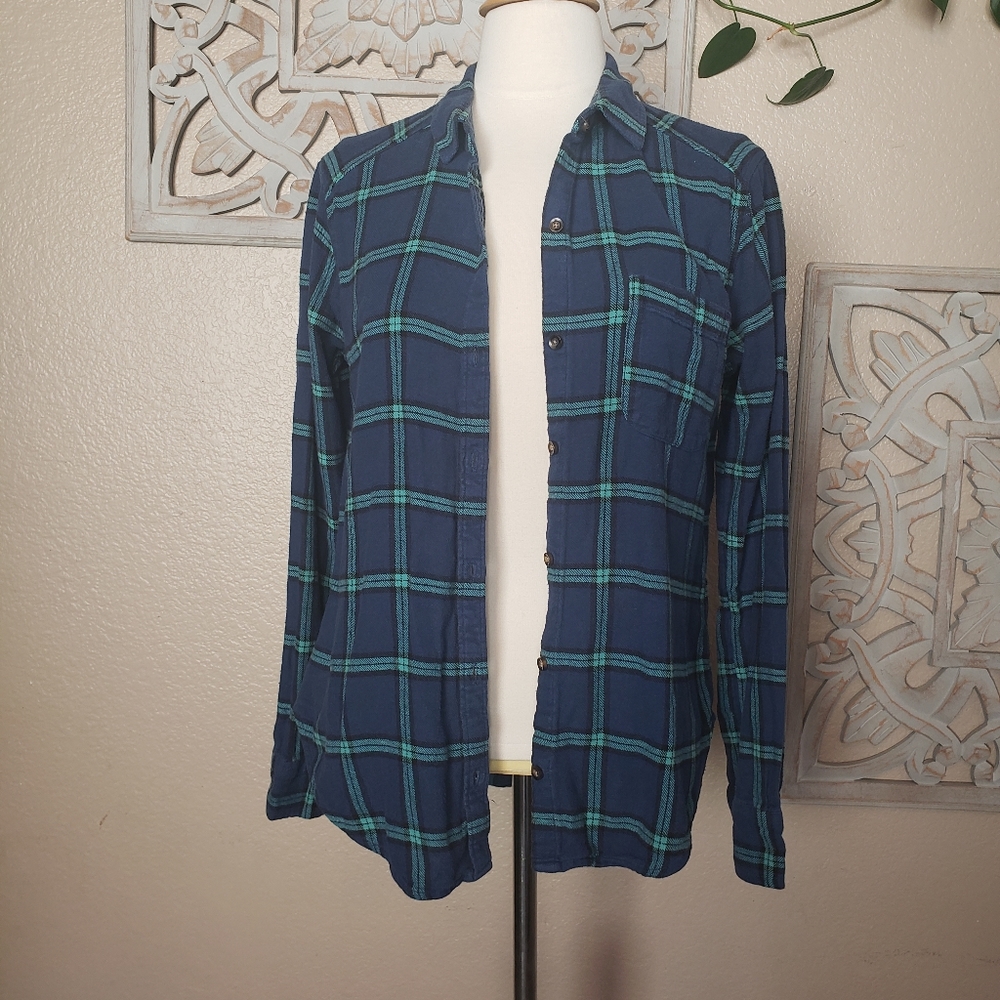 Juniors Plaid Top